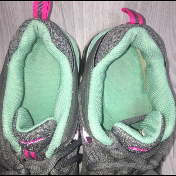 CHAMPION WOMENS RUNNERS MEMORY FOAM SIZE 6.5 GREY MINT PINK - Picture 7 of 13